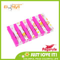 New 12Pcs Assorted Colors Plastic Clothes Pins Clips Pegs